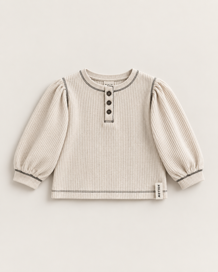 Thermal Henley - Cream