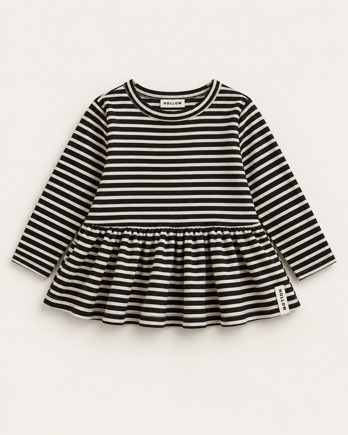 Stripe Peplum Top