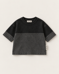 Panel Tee - Washed Black