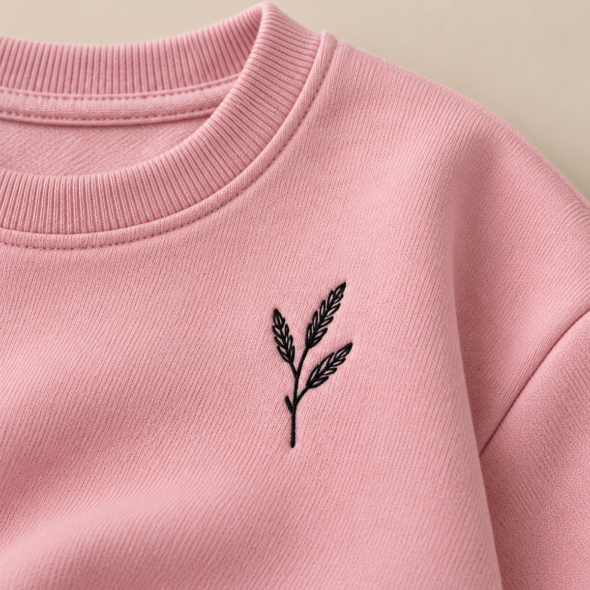 Leaf Crewneck - Pink
