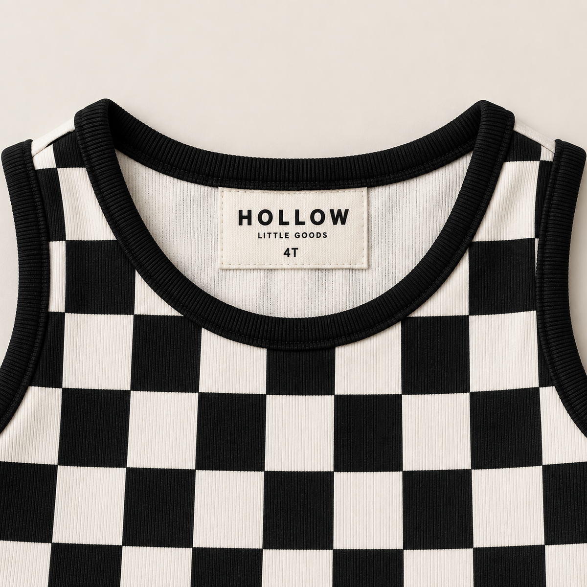 Check Peplum Tank