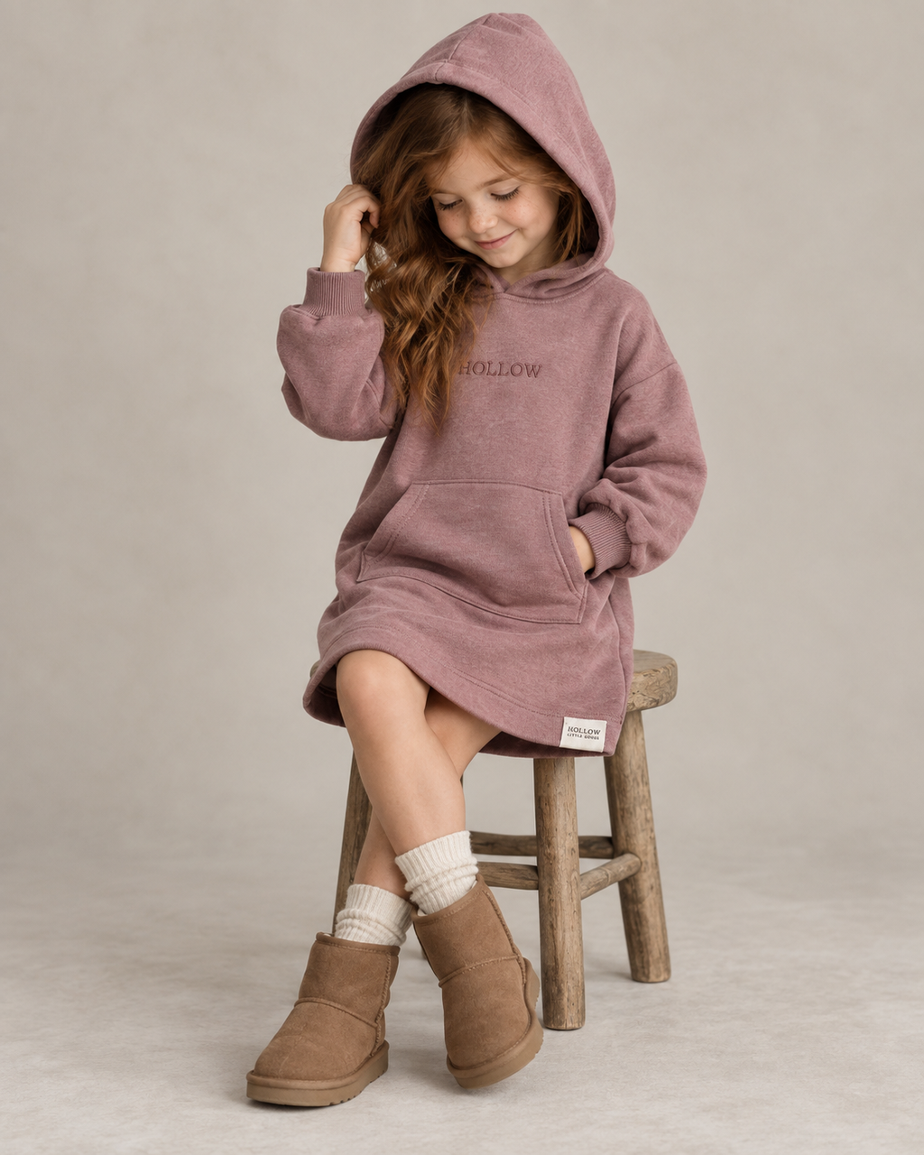 Cloud Hood Dress - Mauve