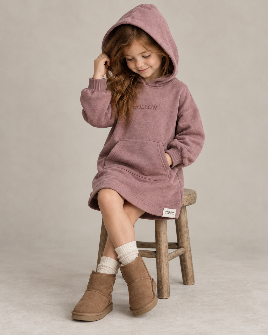 Cloud Hood Dress - Mauve