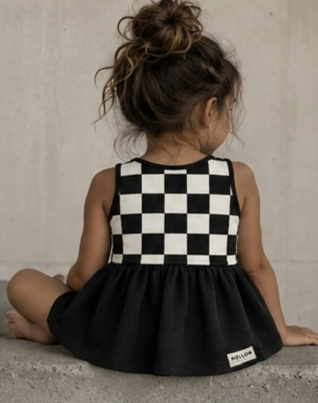 Check Peplum Tank